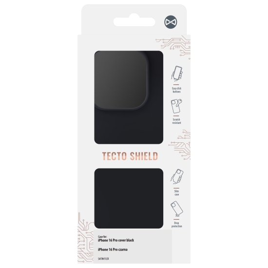 Nakładka Satin Flex iPhone 16 Pro czarna
