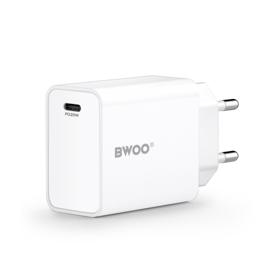 BWOO ładowarka sieciowa 20W CDA226 QC 1x USB-C biała