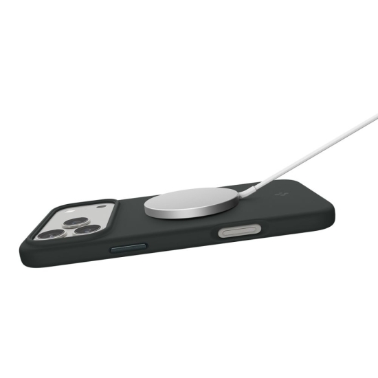 Spigen nakładka Silicone Fit Mag Magsafe do iPhone 17 Pro Max zielona