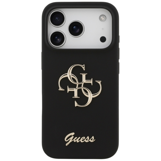 Guess nakładka Silicone Big 4G Script do iPhone 17 Pro czarna