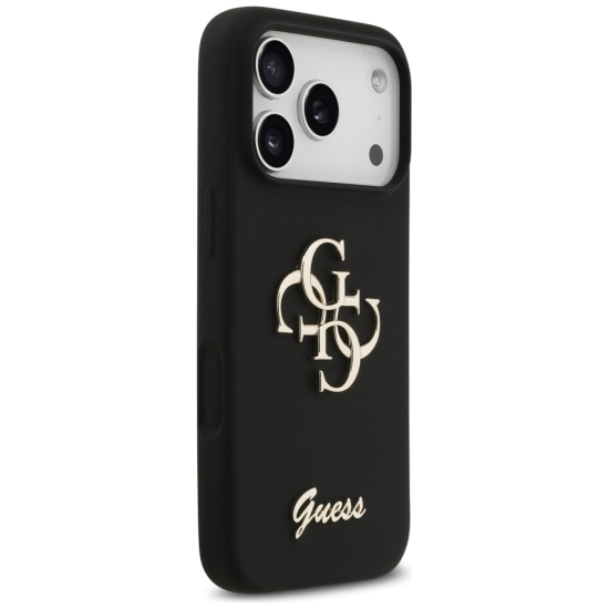Guess nakładka Silicone Big 4G Script do iPhone 17 Pro czarna