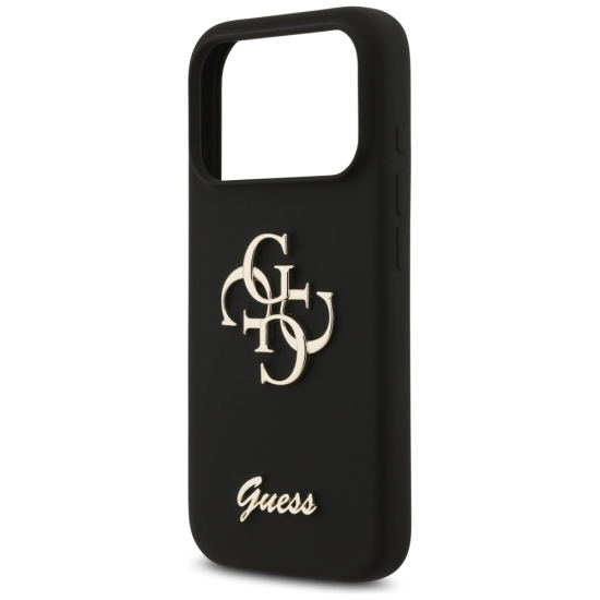 Guess nakładka Silicone Big 4G Script do iPhone 17 Pro czarna