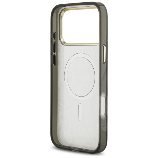 Guess nakładka Python Pattern MagSafe do iPhone 17 Pro Max czarna