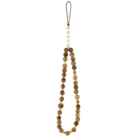 Guess nakładka 4G Strap 4G Classic Logo do iPhone 17 Pro Max brązowa