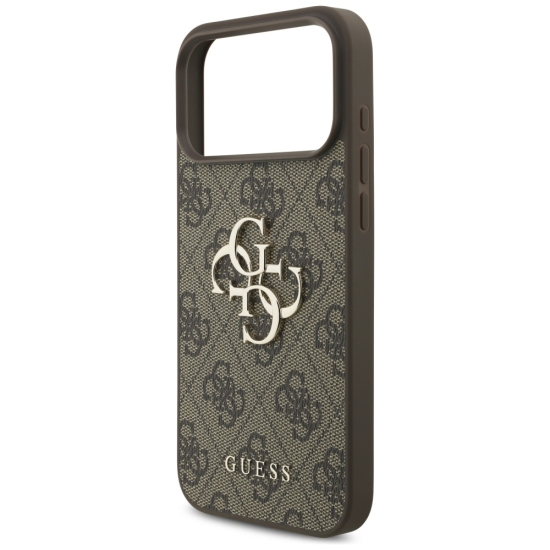 Guess nakładka 4G Strap 4G Classic Logo do iPhone 17 Pro Max brązowa