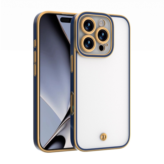 Nakładka Silky Gold do iPhone 17 Pro Max 6,9" niebieska