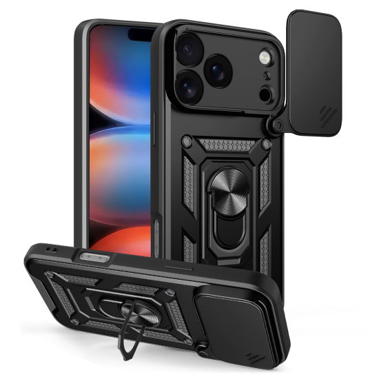 Nakładka Defender Slide do iPhone 17 Pro Max 6,9" czarna