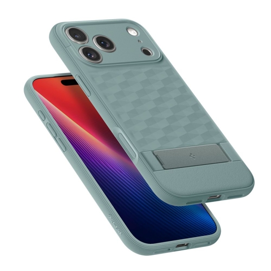 Spigen nakładka Parallax ”S” Mag Magsafe do iPhone 17 Pro Max zielona