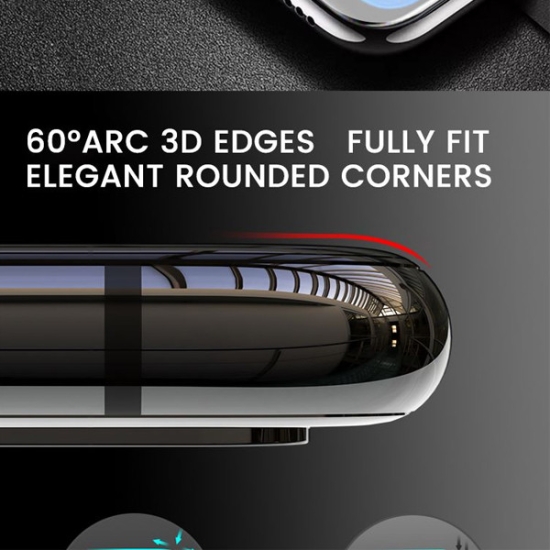 Somostel Szkło hartowane 9D Do Iphone 6 7 8 se2 9H Biały BB.D 0,33mm